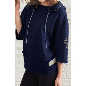 Victoria's Secret Navy Blue Hood Sweatshirt Dept of New York Size MEDIUM NIP